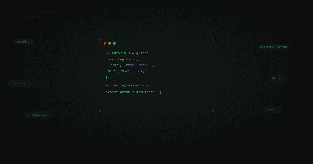 Cover Image for Tutorials and Guides on Dev.to